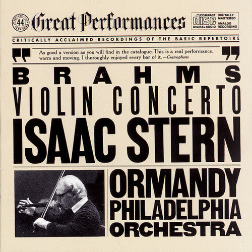 Brahms: Violin Concerto / Stern, Ormandy, Philadelphia Orch