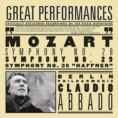 Mozart: Symphonies No 28, 29 & 35 / Abbado, Berlin Po