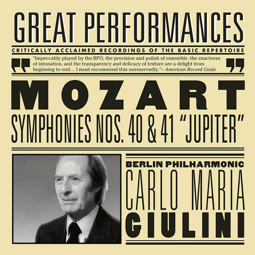 Mozart: Symphonies 40 & 41 "jupiter" / Giulini, Berlin Po