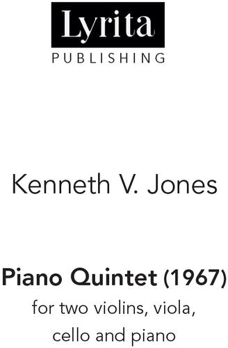 Jones: Piano Quintet