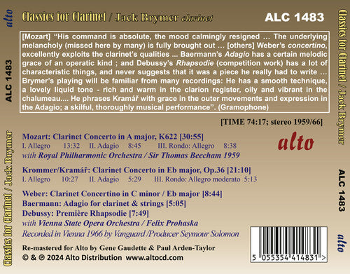 Classics for Clarinet / Jack Brymer