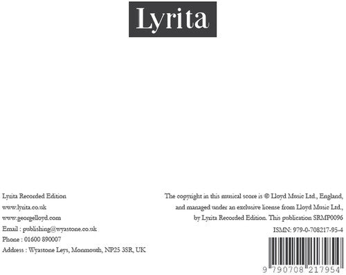 Lloyd: Requiem for countertenor, choir & organ Vocal Score