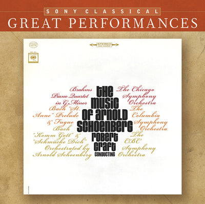 Brahms/Schoenberg: Piano Quartet In G Minor, Bach / Craft