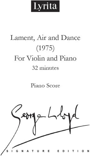 Lloyd: Lament, Air & Dance for Violin & Piano