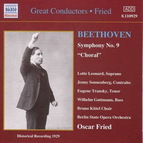 BEETHOVEN: Symphony No. 9 (Fried) (1929)