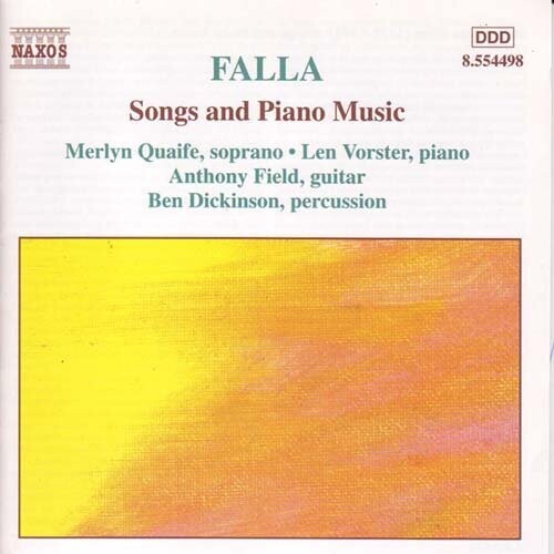 Classical Palette - Falla: Songs And Piano Music / Quaife