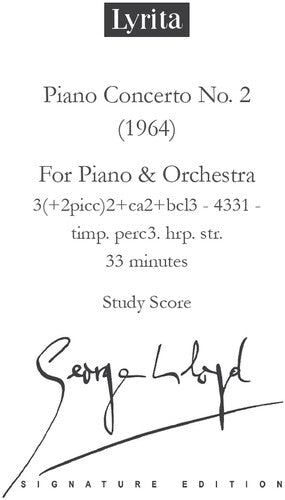 Lloyd: Piano Concerto No. 2 Study Score