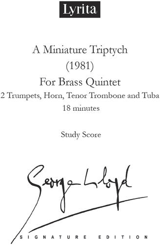 Lloyd: A Miniature Triptych for Brass Quintet