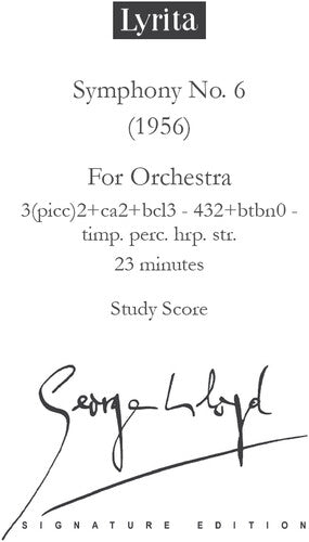 Lloyd: Symphony No. 6 - Study Score