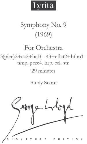 Lloyd: Symphony No. 9 - Study Score