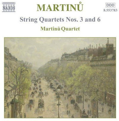 Martinu: String Quartets No 3 And 6, Etc / Martinu Quartet