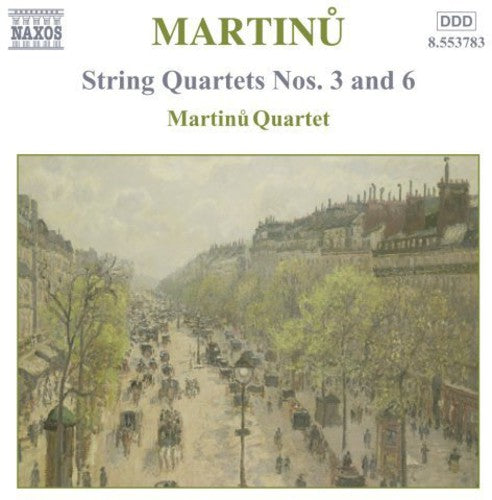 Martinu: String Quartets No 3 And 6, Etc / Martinu Quartet