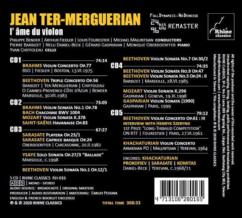 l’ ame du violon / Ter-Merguerian