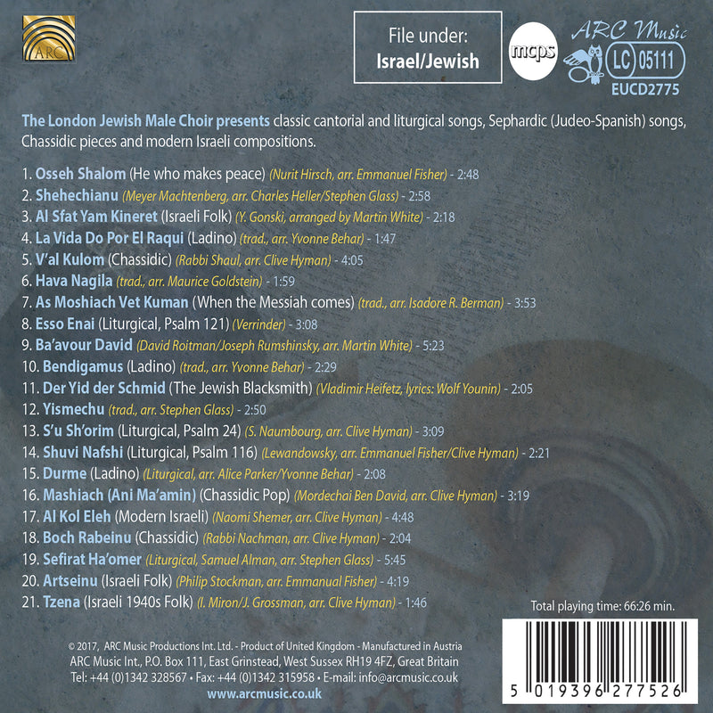 Best of the London Jewish Male Choir