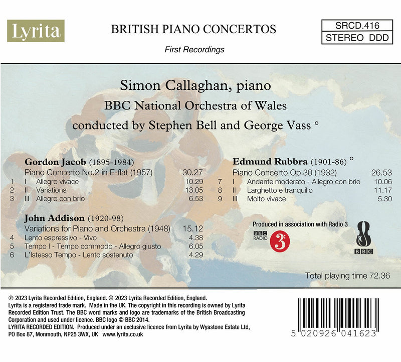 British Piano Concertos, Vol. 2 / Callaghan, Bell, Vass, BBC Music NOW