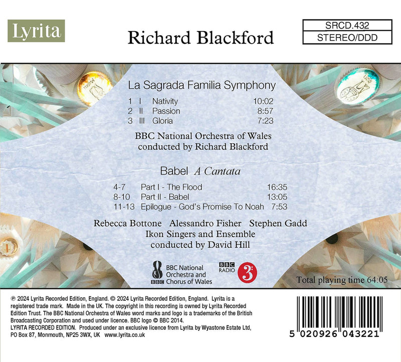 Blackford: Sagrada Familia Symphony; Babel / Hill, Ikon Singers, BBC NO Wales