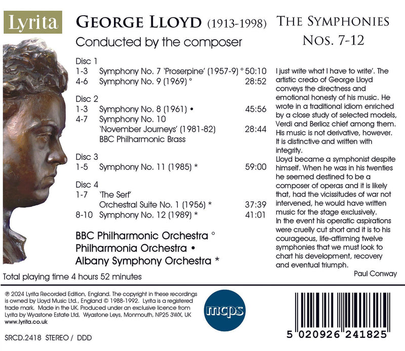 Lloyd: The Symphonies Nos. 7-12