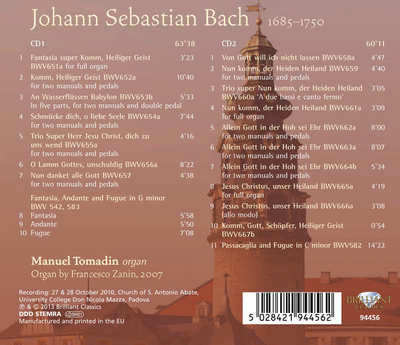 Bach: Leipziger Choräle, Bwv 651-667