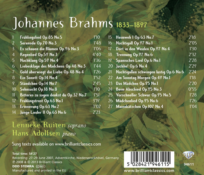 Brahms: Lieder