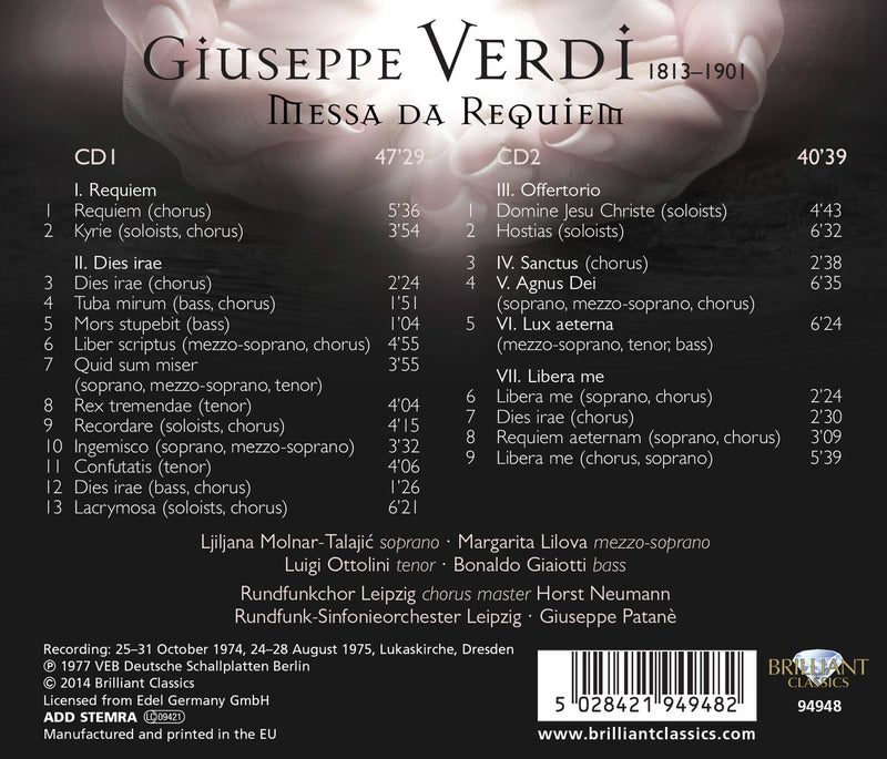 Verdi: Messa Da Requiem