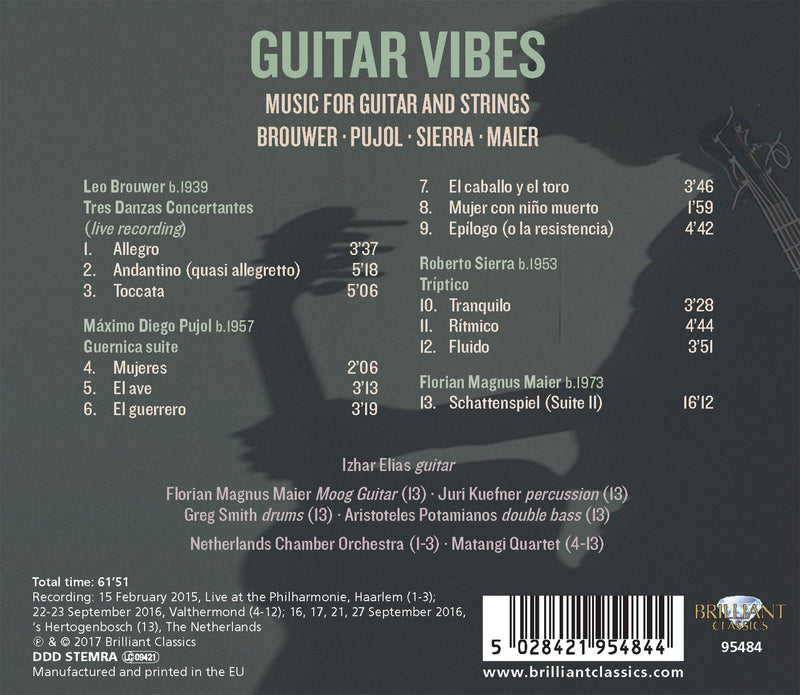 Guitar Vibes: Music For Guitar And Strings / Elias, Netherlands Chamber Ensemble, Matangi Quartet