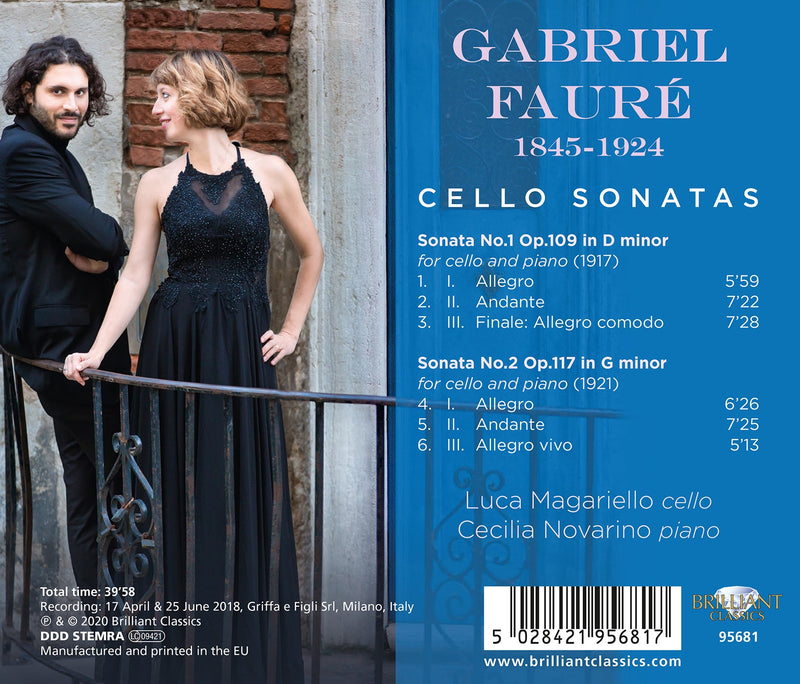 Faure: Cello Sonatas / Magariello, Novarino
