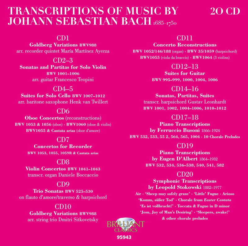 Bach: Transcriptions