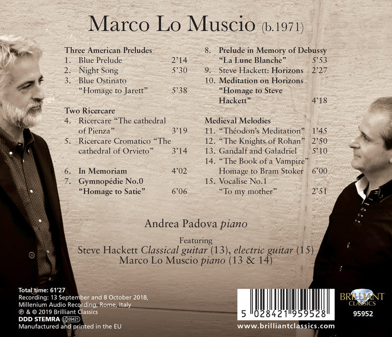 Andrea Padova Plays Lo Muscio