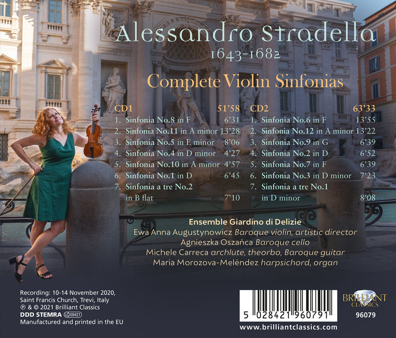 Stradella: Complete Violin Sinfonias / Augustynowicz, Ensemble Giardino di Delizie