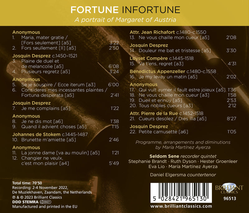 Fortune Infortune - A Portrait of Margaret of Austria / Elgersma, Seldom Sene