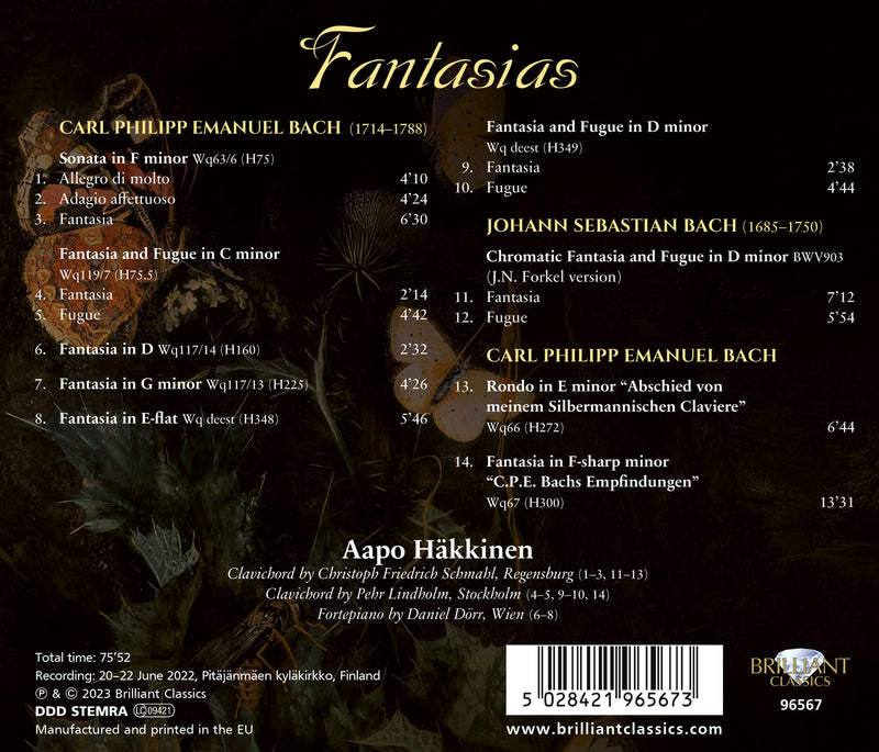 C.P.E. Bach: Fantasias / Häkkinen