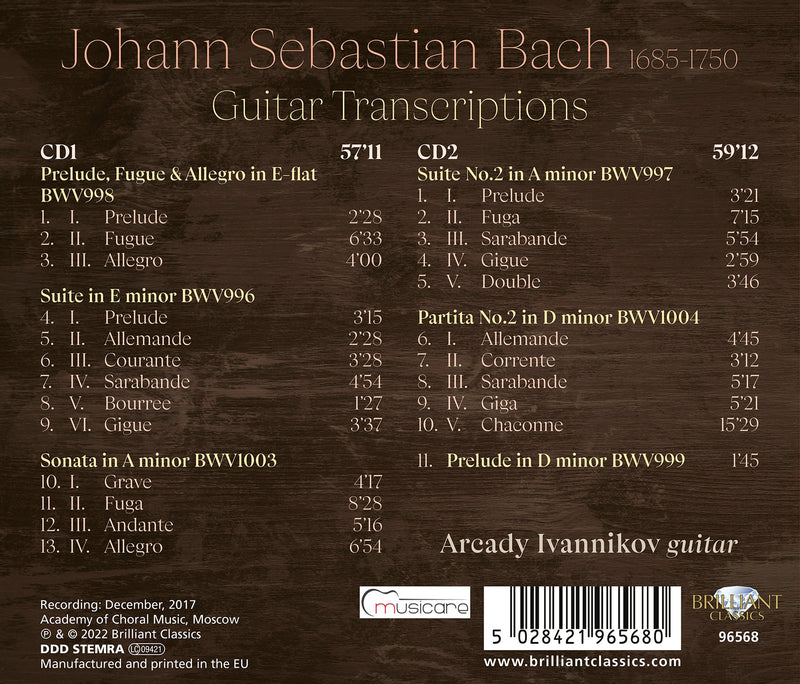 Bach: Guitar Transcriptions / Ivannikov