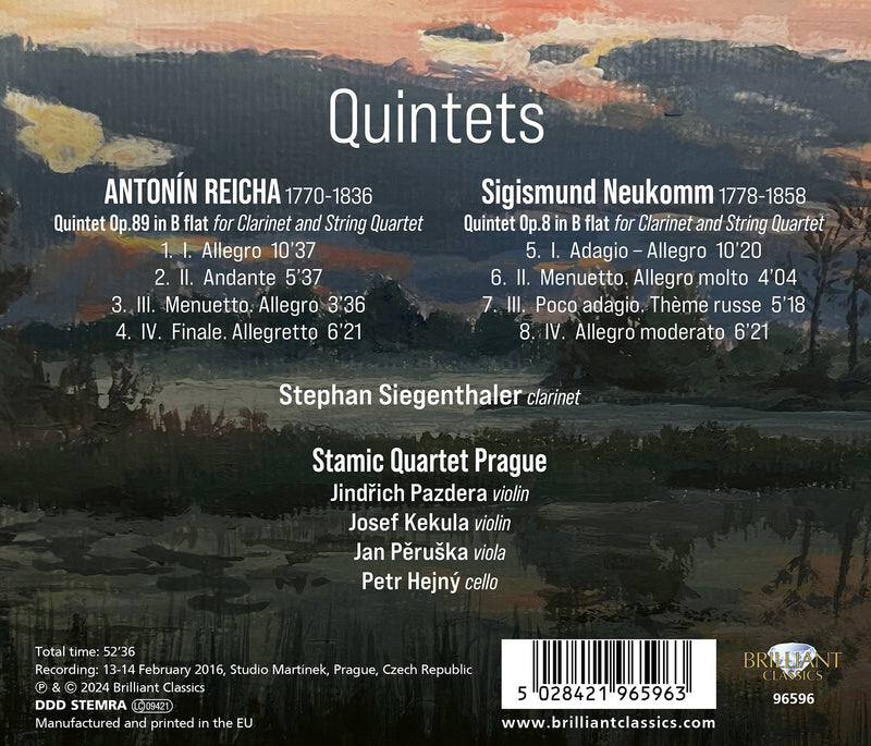 Reicha & Neukomm: Quintets / Stamic Quartet