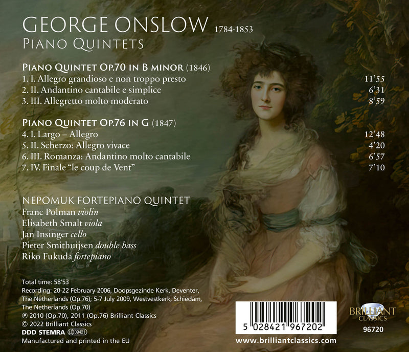Onslow: Piano Quintets / Nepomuk Fortepiano Quintet