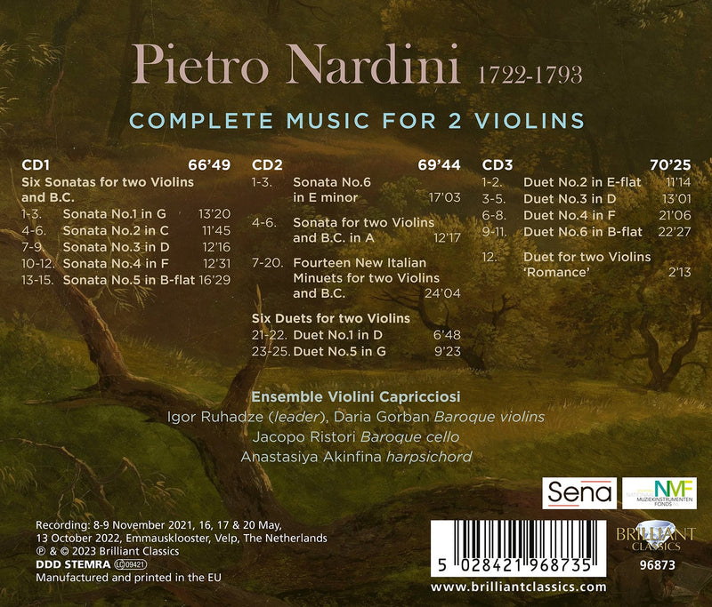 Nardini: Complete Music for 2 Violins