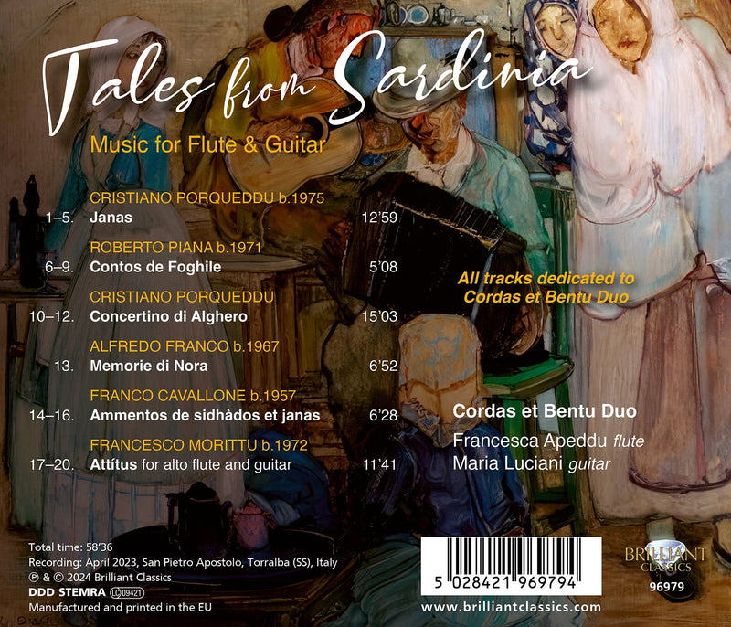 Tales from Sardinia - Music for Flute & Guitar / Cordas et Bentu Duo