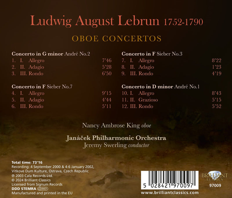 Lebrun: Oboe Concertos