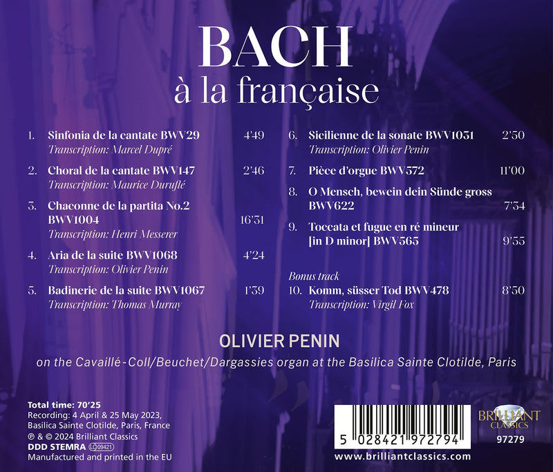 J.S. Bach: a la francaise