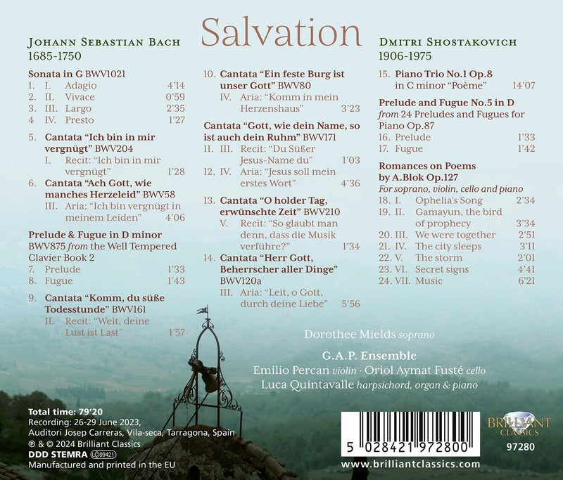 Salvation - Bach & Shostakovich: Vocal & Instrumental Music / Mields, G.A.P. Ensemble