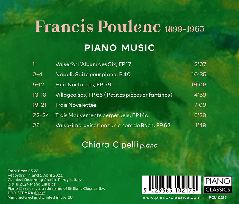 Poulenc: Piano Music / Cipelli