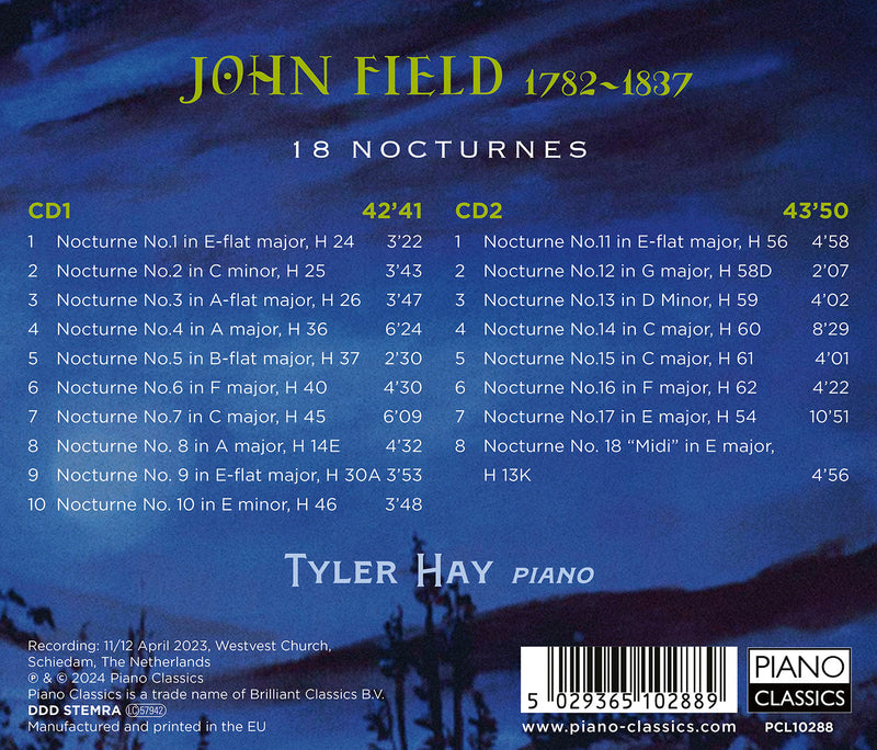 Field: 18 Nocturnes / Tyler Hay