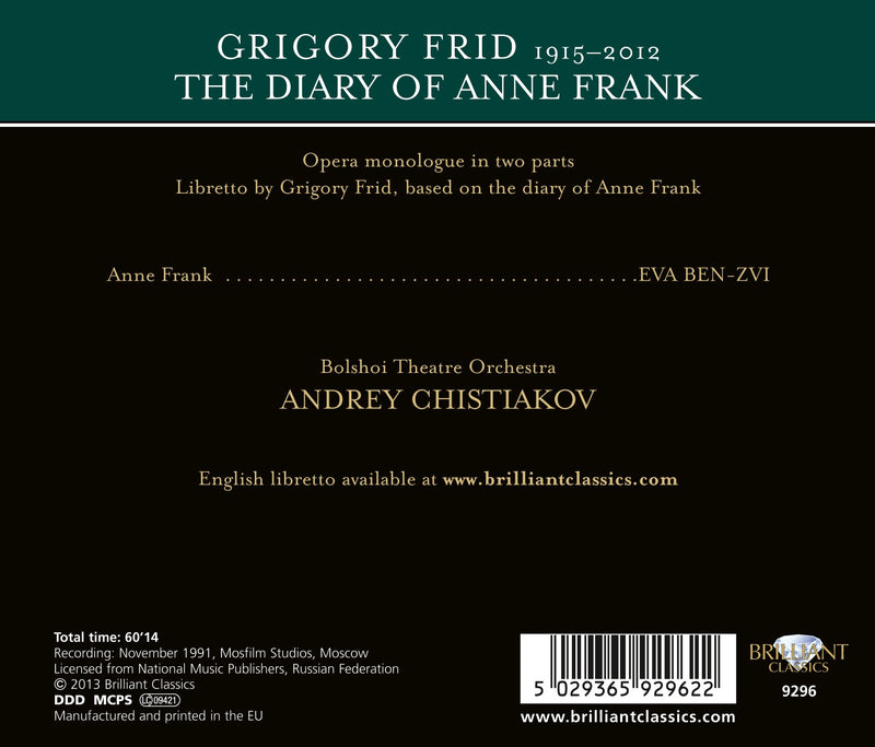 Frid: The Diary Of Anne Frank