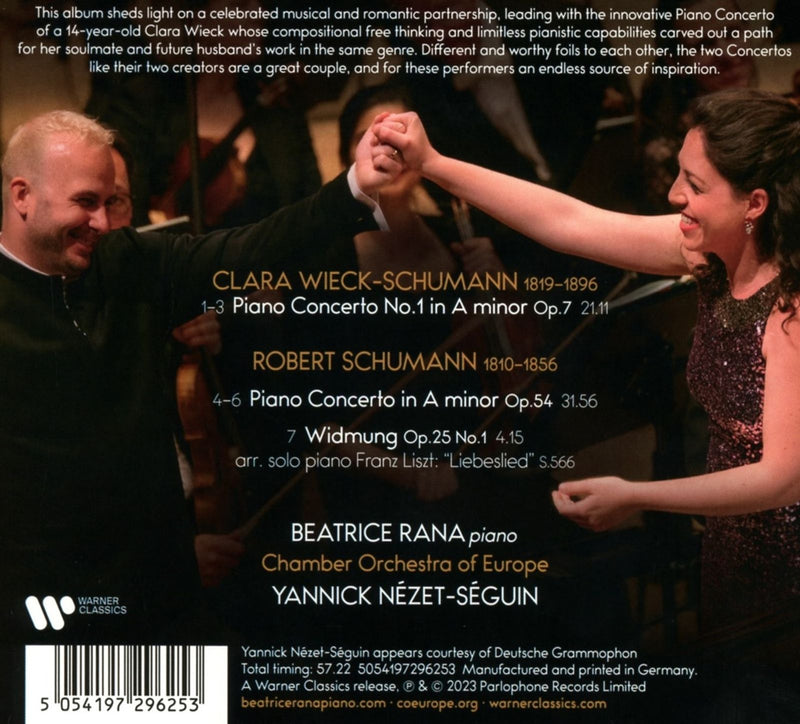 Clara & Robert Schumann: Piano Concertos / Rana, Nézet-Séguin, Chamber Orchestra of Europe