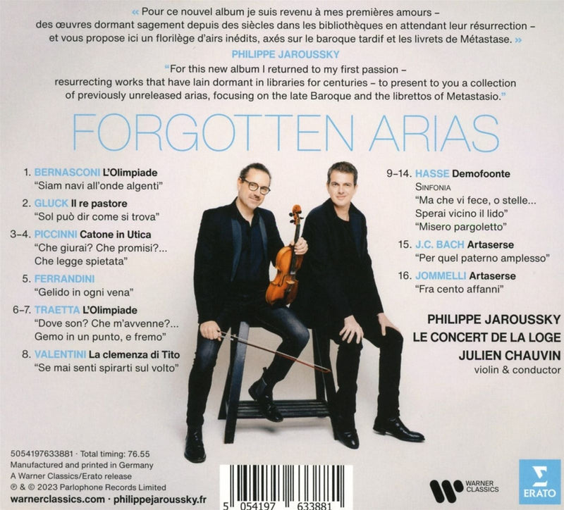 Forgotten Arias / Philippe Jaroussky
