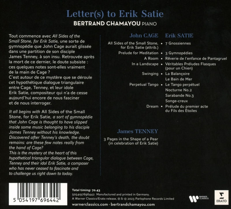 Letter(s) to Erik Satie