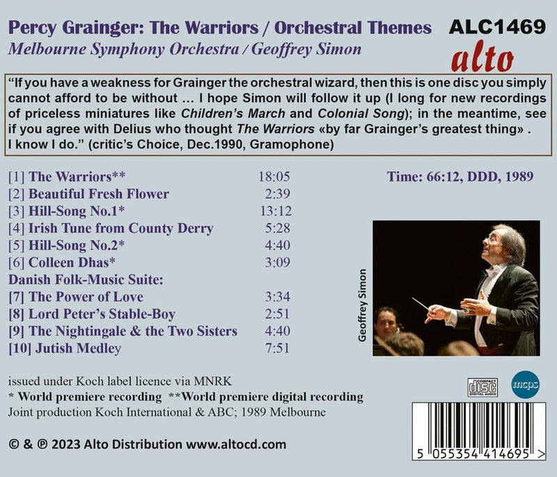 Grainger: The Warriors & Orchestral Themes / Simon, Melbourne Symphony