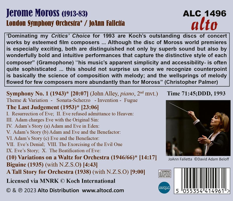 Moross: Music for Orchestra / Falletta, LSO, NZSO