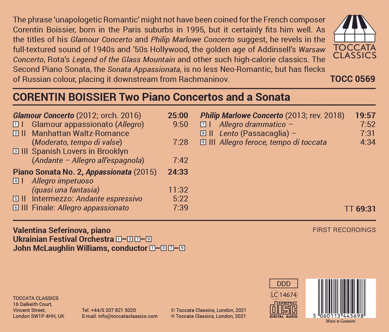 Two Piano Concertos and a Sonata / Seferinova, Williams, Ukrainian Festival Orchestra