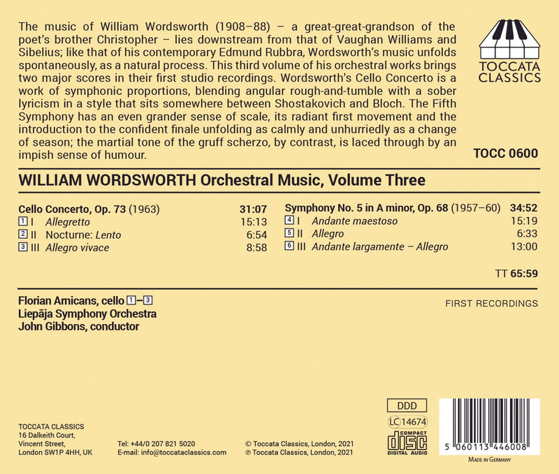 Orchestral Music, Vol. 3 / Arnicans, Gibbons, Liepaja Symphony Orchestra