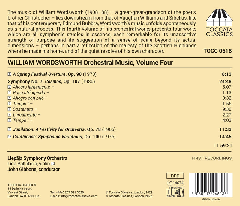 Wordsworth: Orchestral Music, Vol. 4